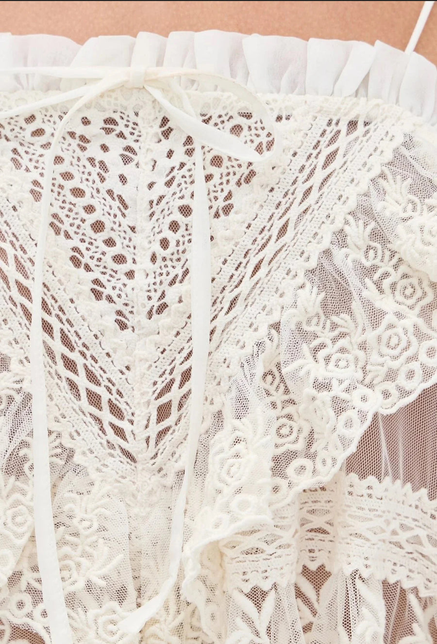 Free People Sofia Embroidered Tank - Ivory