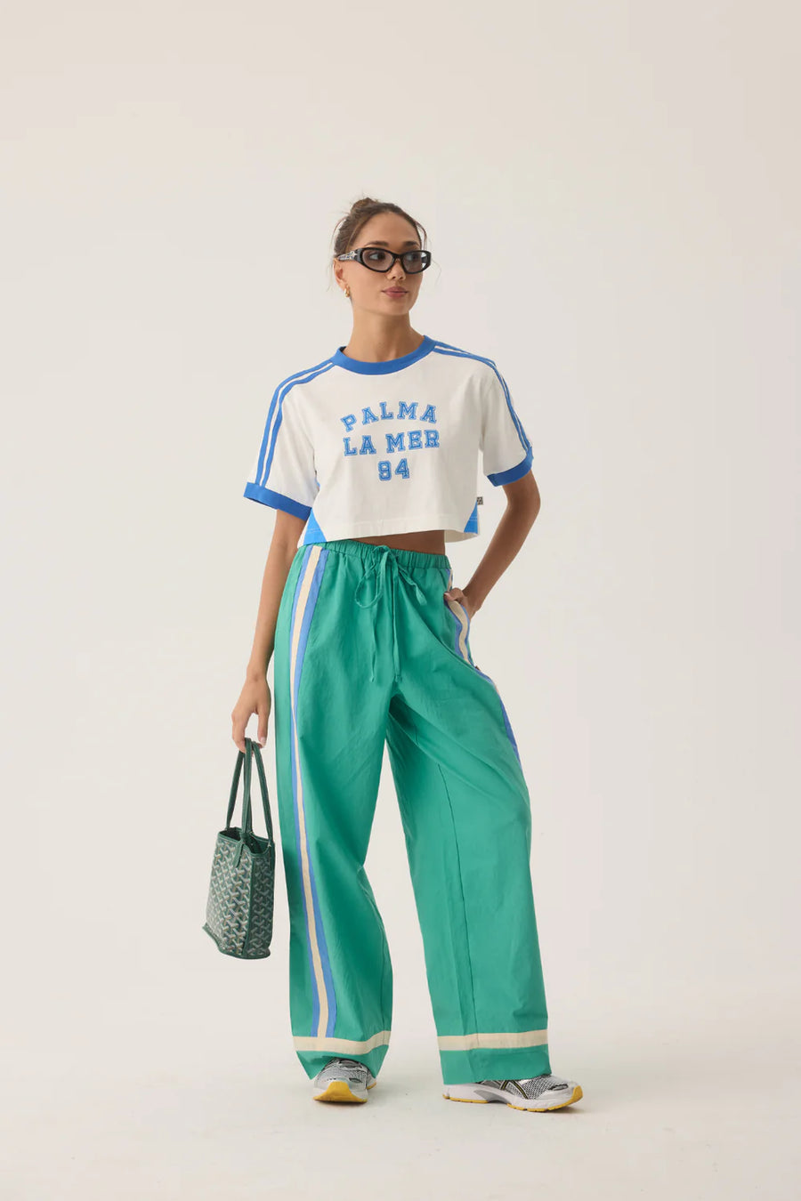 Araminta James Palma Cropped Tee - Snow