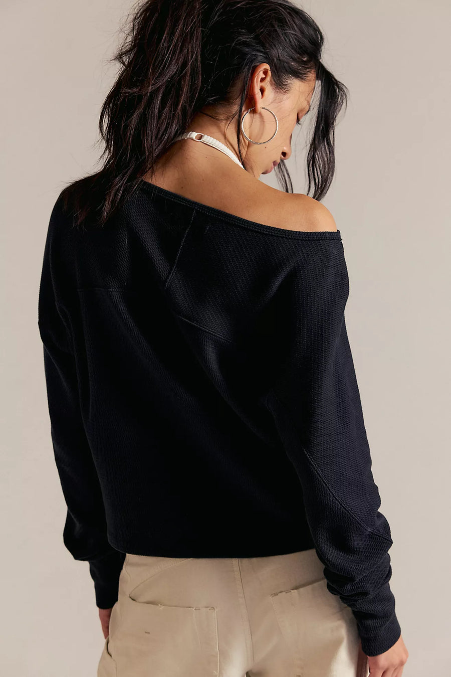 Free People Jess Long Sleeve - Black