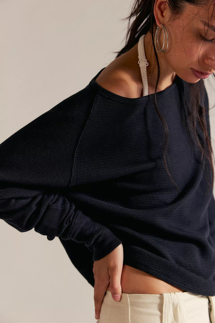 Free People Jess Long Sleeve - Black