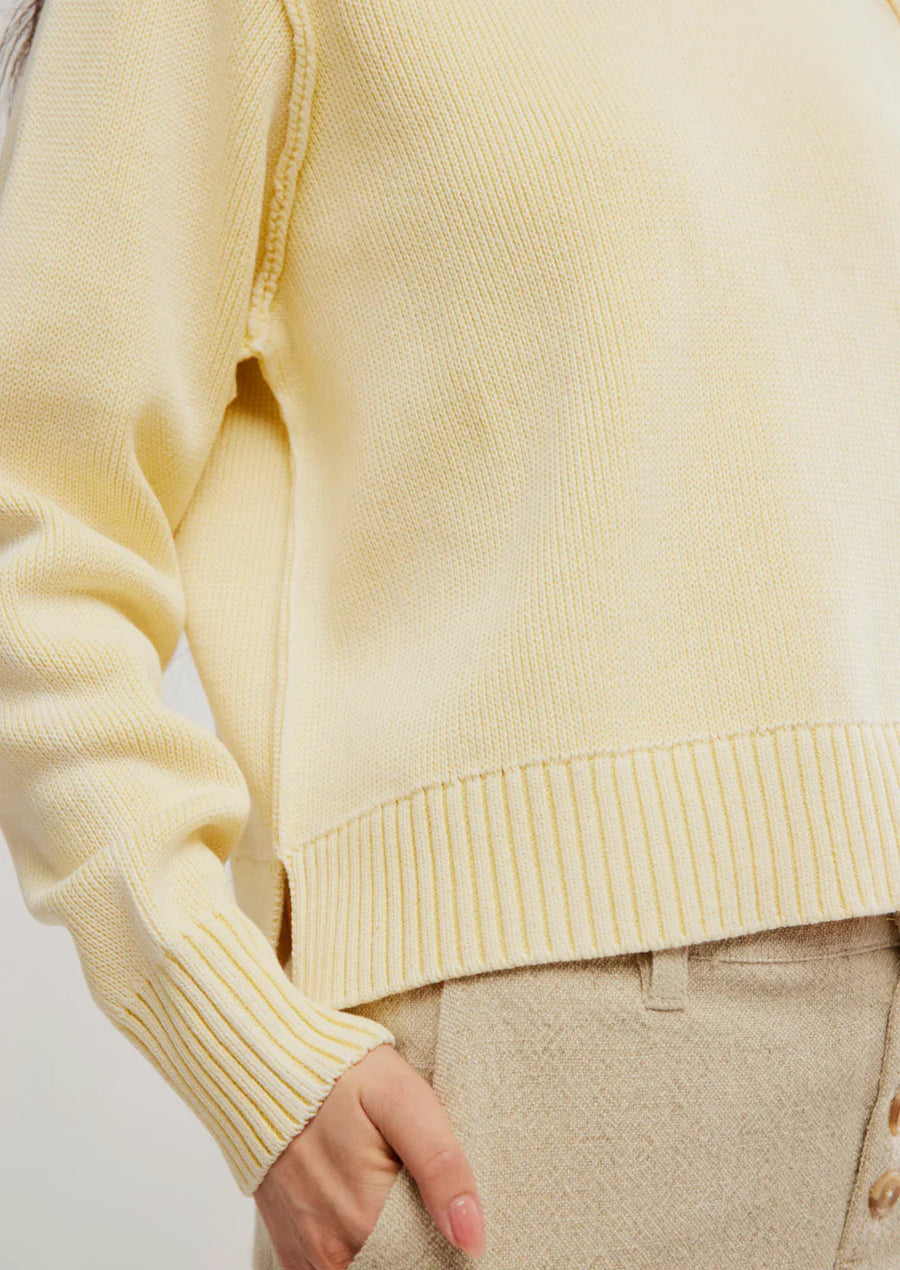 Free People Spring Street Pullover - Banana Cream