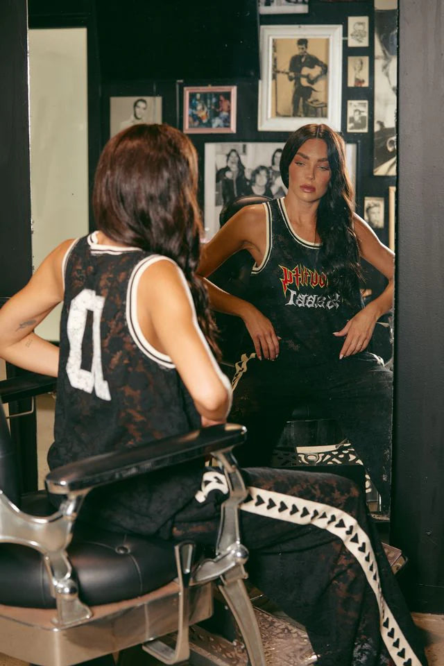 Sabbi The Be Youtiful Lace Singlet - Black