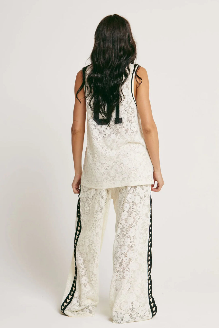 Sabbi The Raving Hearts Lace Pants - Cream