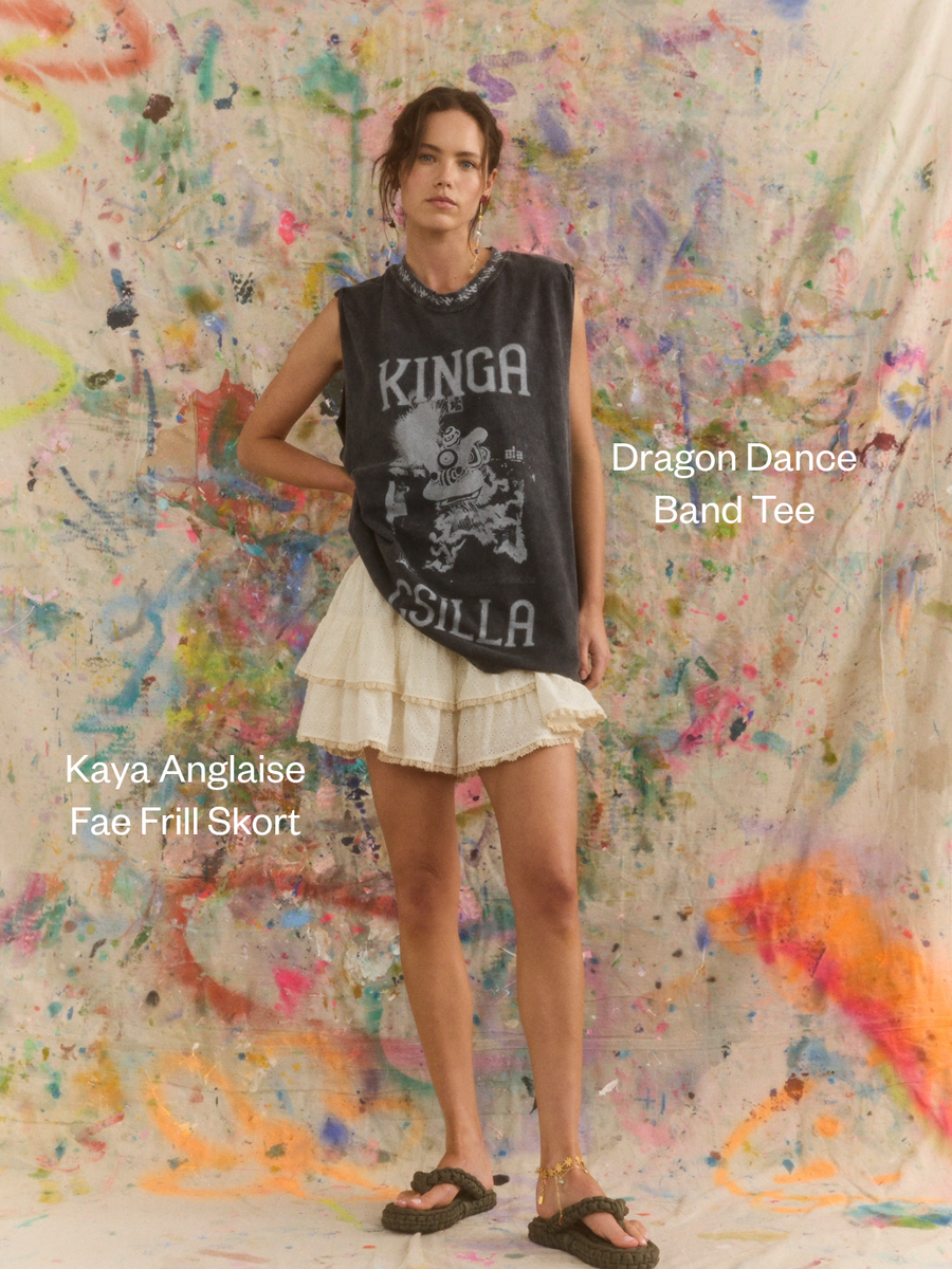 Kinga Csilla Dragon Dance Band Tee - Black