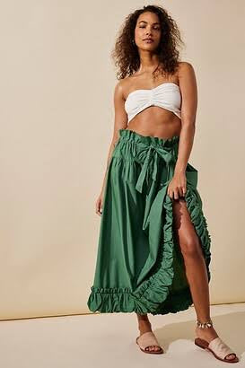 Free People Favorite Part Midi Skirt - Mermaid