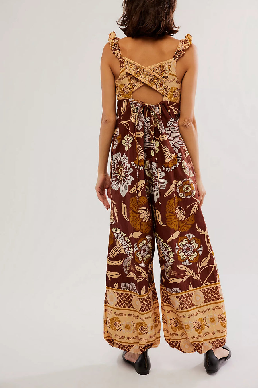 Free People Bali Albright jumpsuit - Coffee Combo