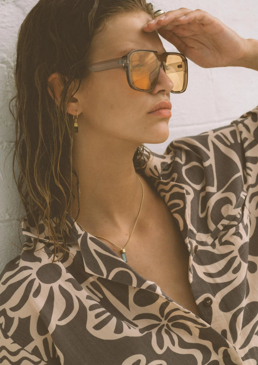Kinga Csilla Palms Baja Shirt FINAL SALE