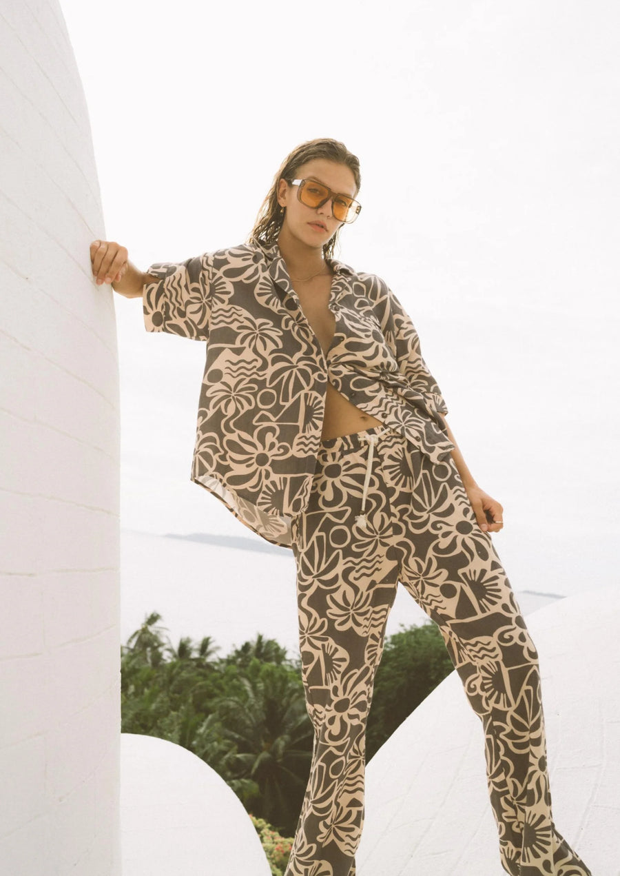 Kinga Csilla Palms Baja Shirt FINAL SALE