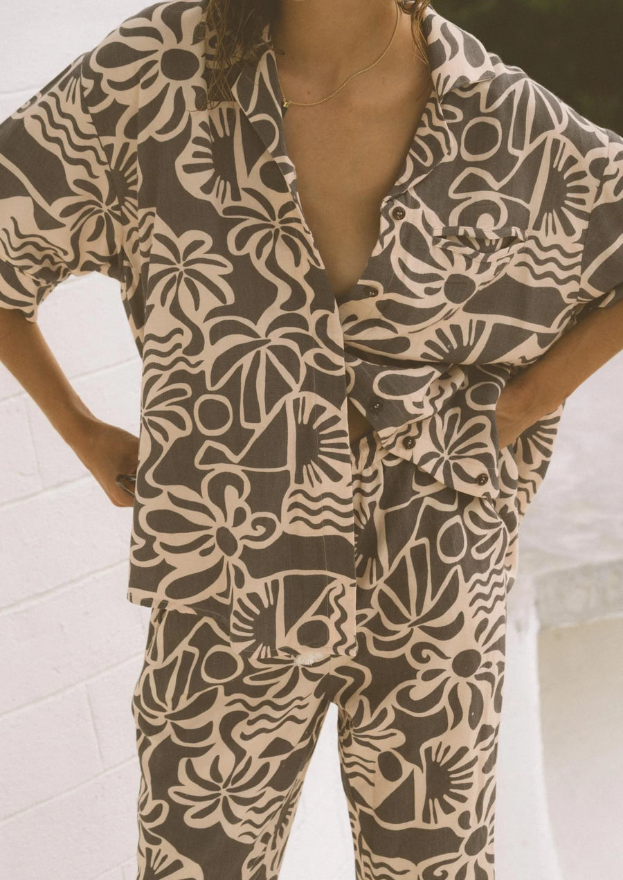 Kinga Csilla Palms Baja Shirt FINAL SALE