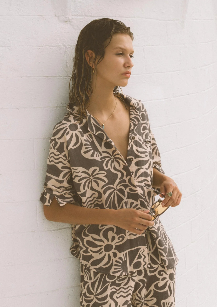 Kinga Csilla Palms Baja Shirt FINAL SALE