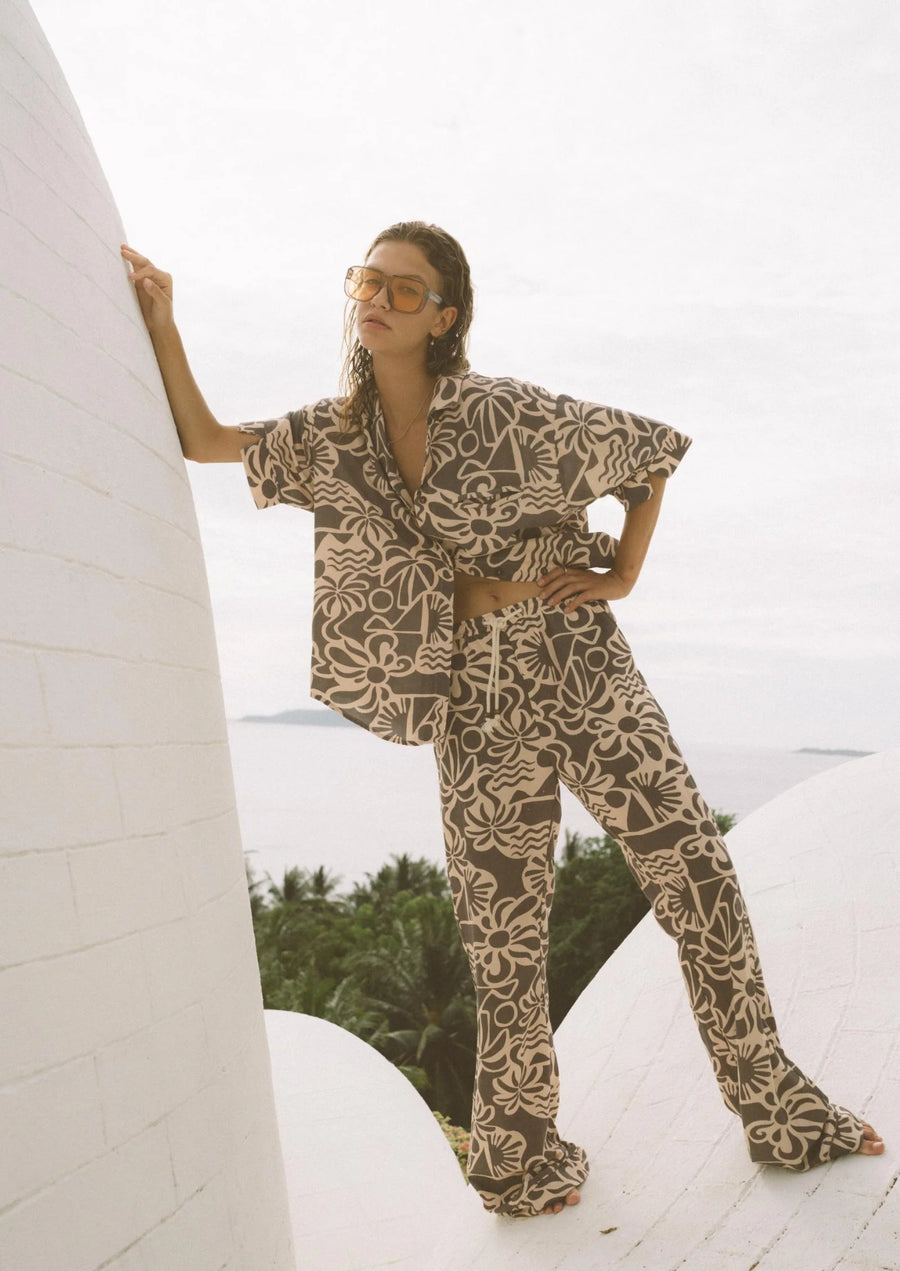 Kinga Csilla Palms Baja Shirt FINAL SALE