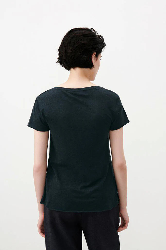 American Vintage Jacksonville V-Neck S/S Tee - Navy