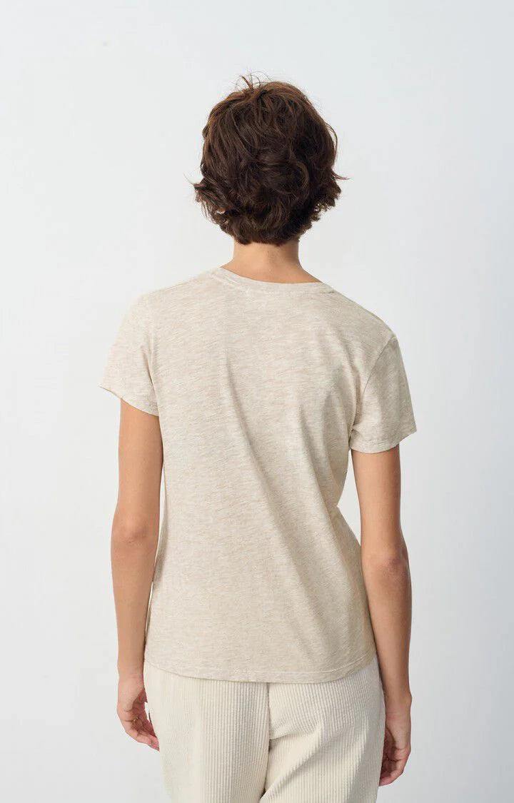 American Vintage Jacksonville S/S Tee - Cream Melange