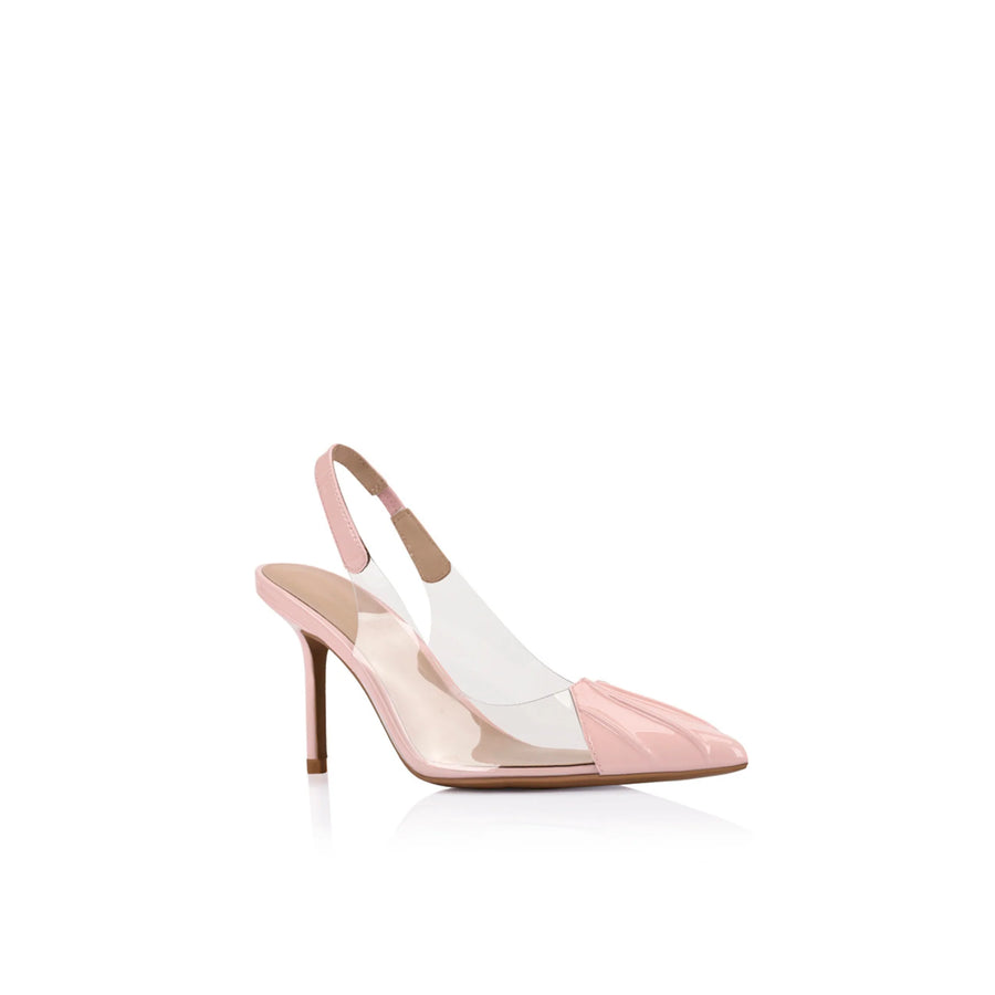 Lana Wilkinson Remi Pump Vinylite & Pink Patent Leather