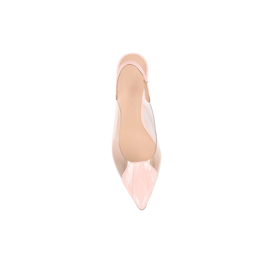 Lana Wilkinson Remi Pump Vinylite & Pink Patent Leather