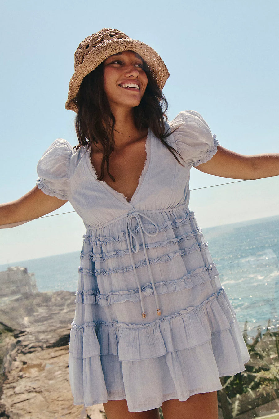 knee length dresses for ladies Free People Darcy Mini