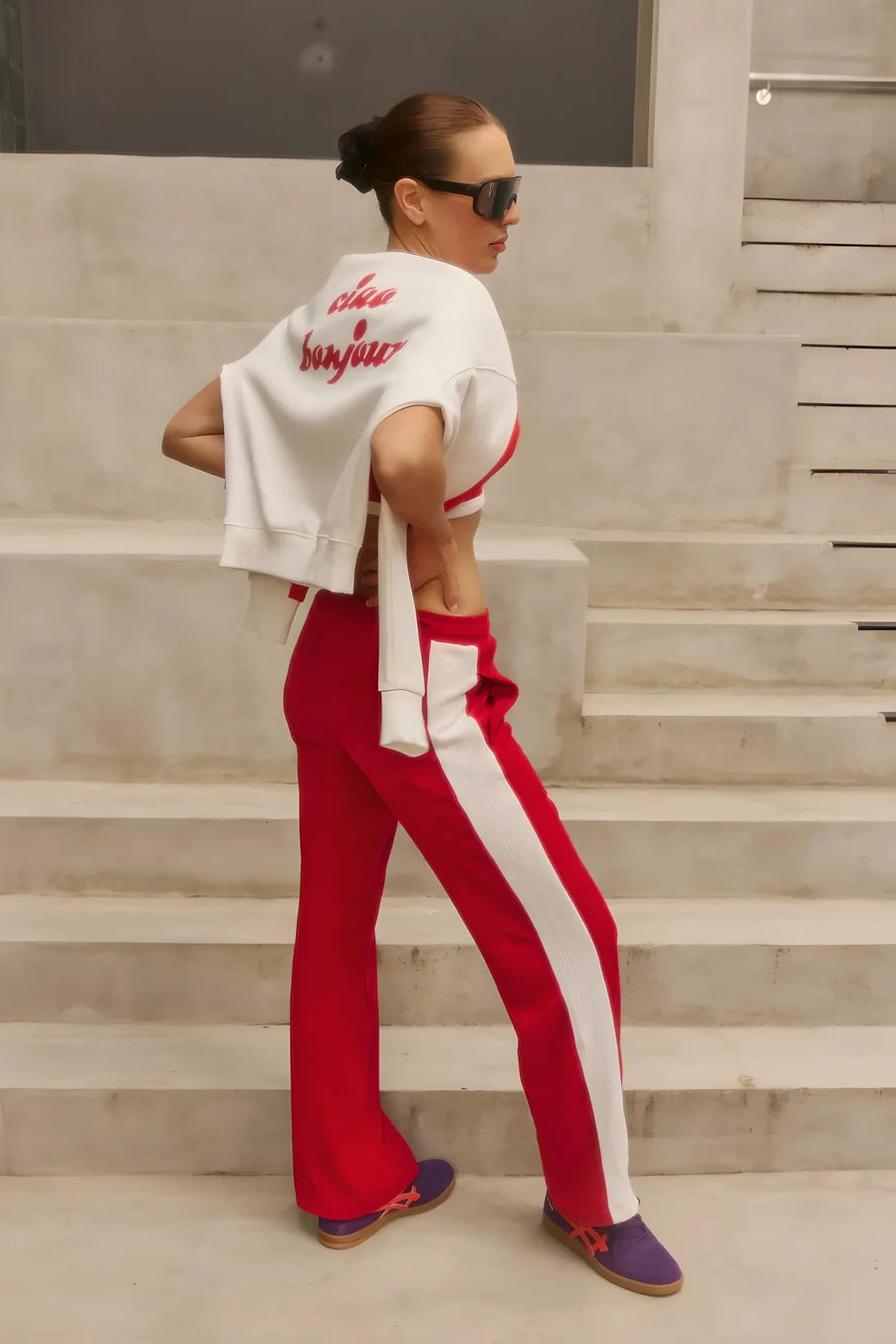 Araminta James Sportif Pant - Cherry FINAL SALE