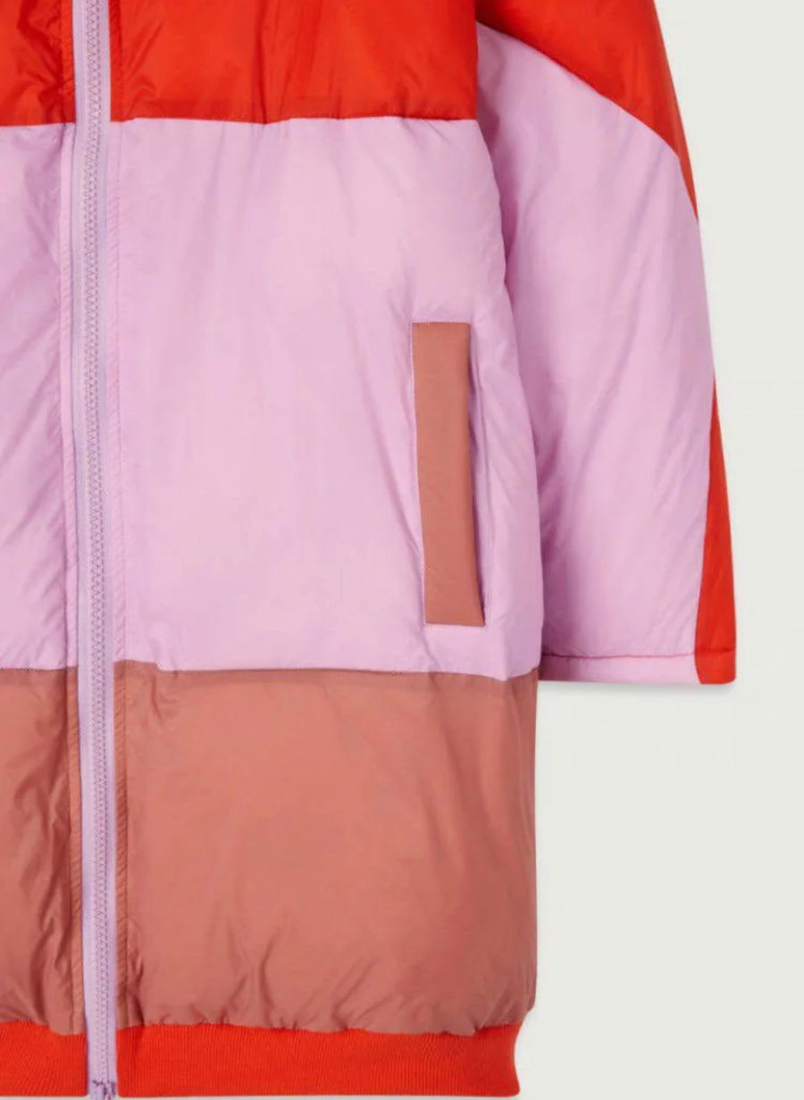 American Vintage Kolbay Women's Padded Jacket - Tri Colour Lilac - FINAL SALE