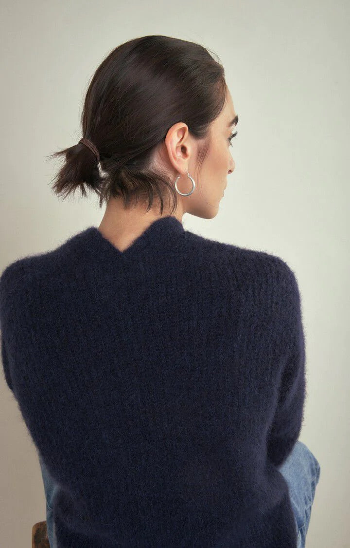 American Vintage East Cardigan - Navy Melange
