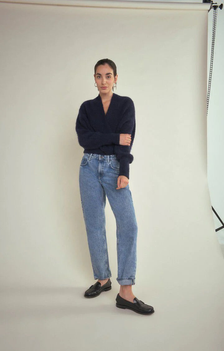 American Vintage East Cardigan - Navy Melange