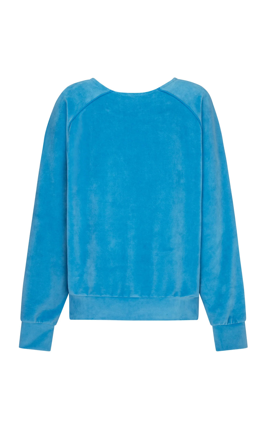 Araminta James Velour Piping Sweatshirt - Dusty Blue