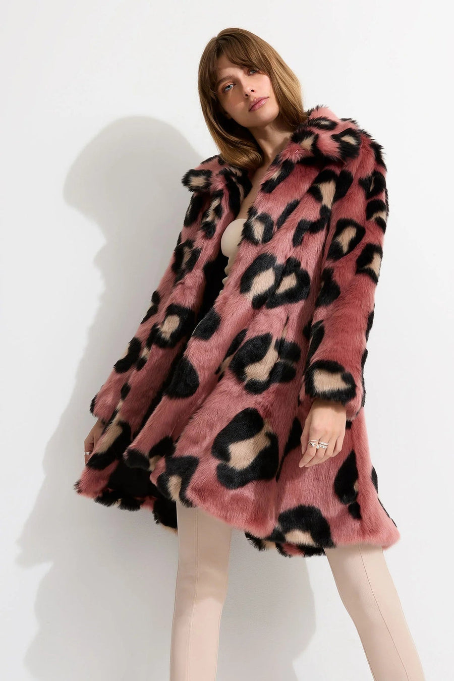 Unreal Fur La Farfalla Coat - Rose FINAL SALE