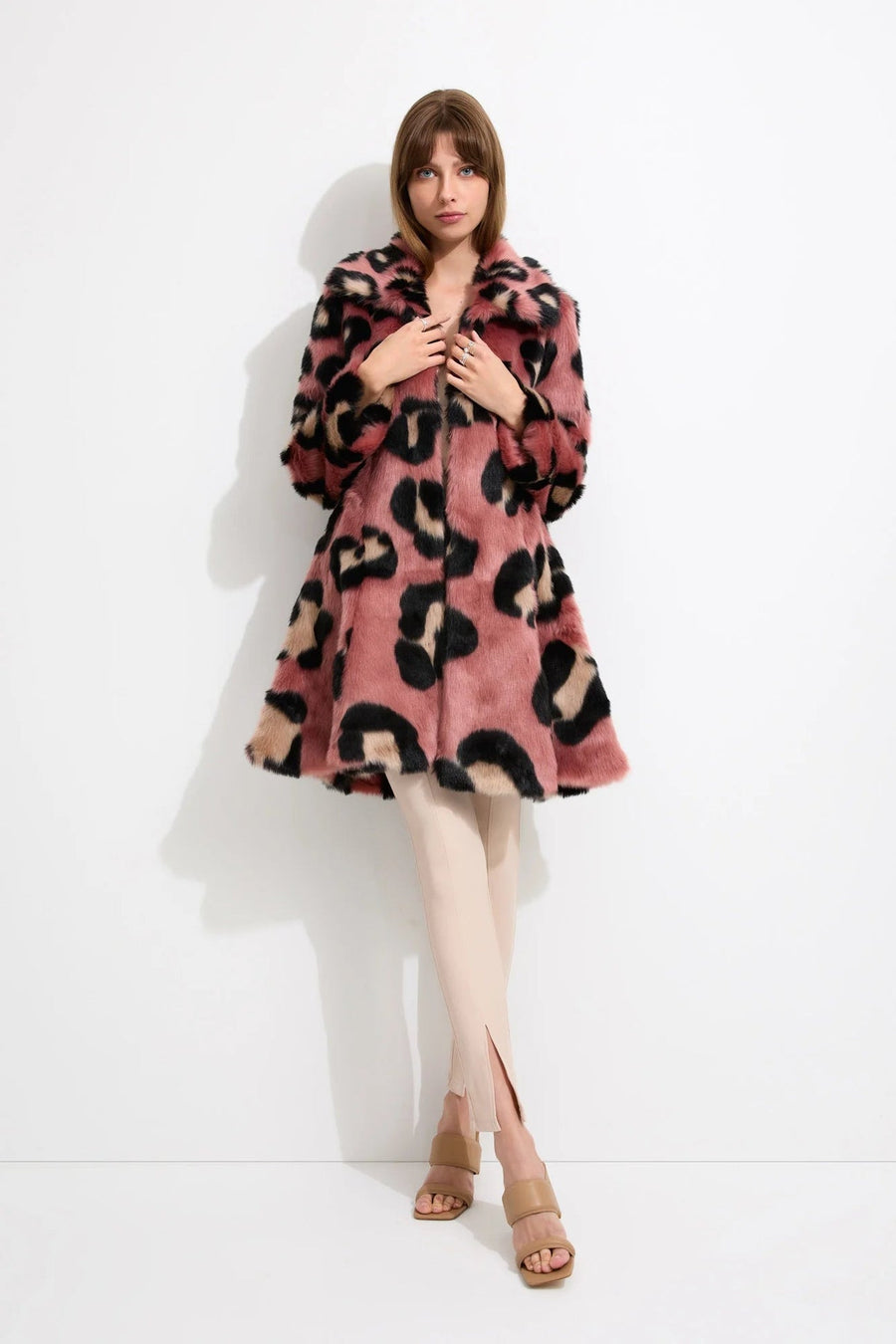 Unreal Fur La Farfalla Coat - Rose FINAL SALE