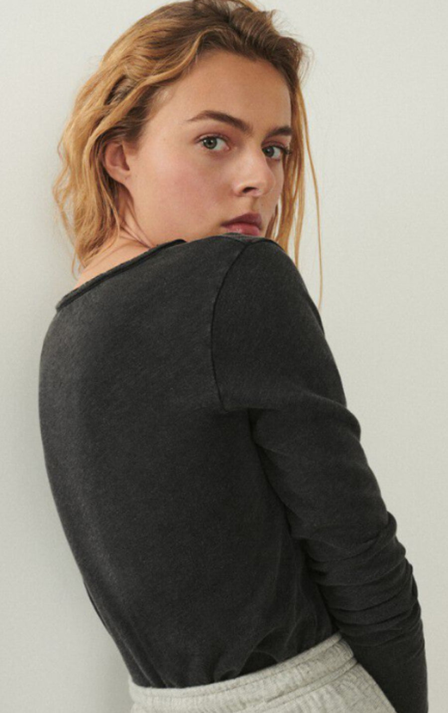 American Vintage Sonoma V-Neck - Black
