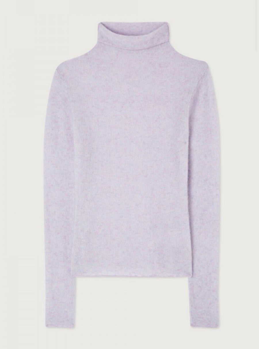 American Vintage Xinow Turtleneck Sweater - Wisteria Melange