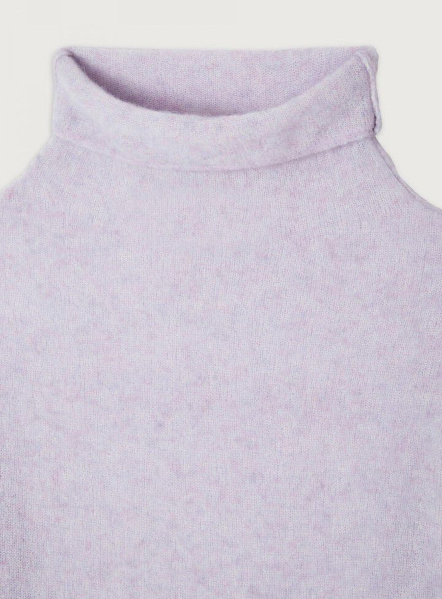 American Vintage Xinow Turtleneck Sweater - Wisteria Melange