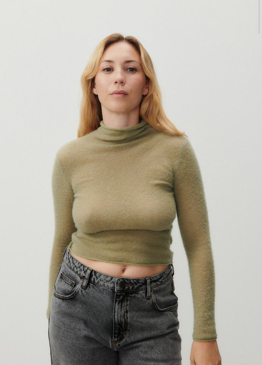 American Vintage Xinow Turtleneck Sweater - Sandstone