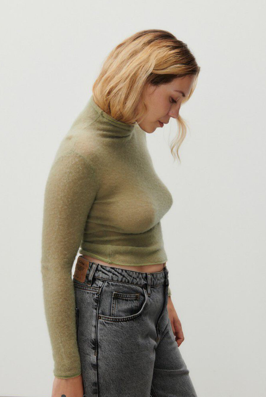 American Vintage Xinow Turtleneck Sweater - Sandstone