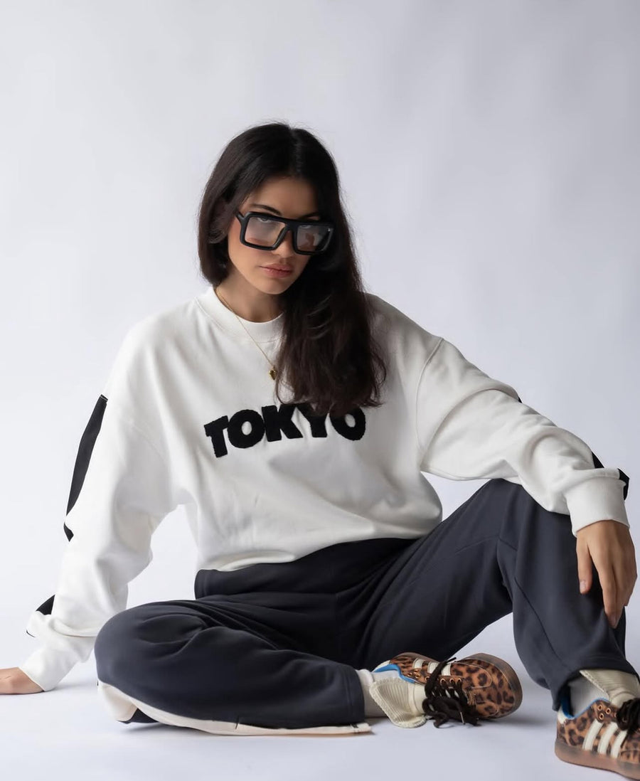 Araminta James Tokyo Sweatshirt Warm White