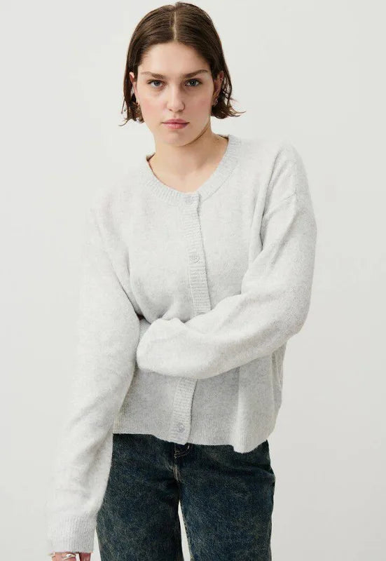 American Vintage Damsville Cardigan - Heather Grey