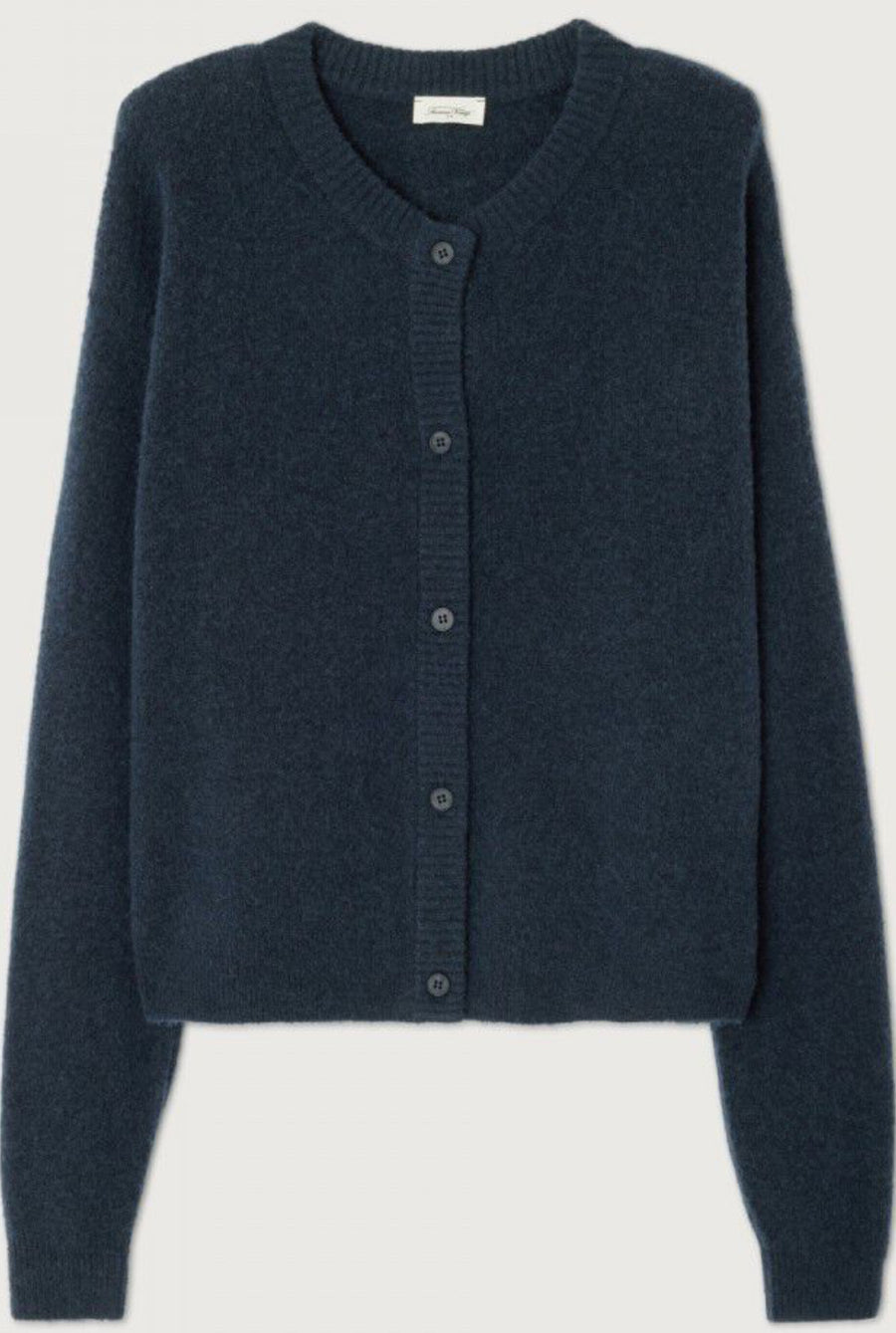 American Vintage Damsville Cardigan - Blue Black Melange