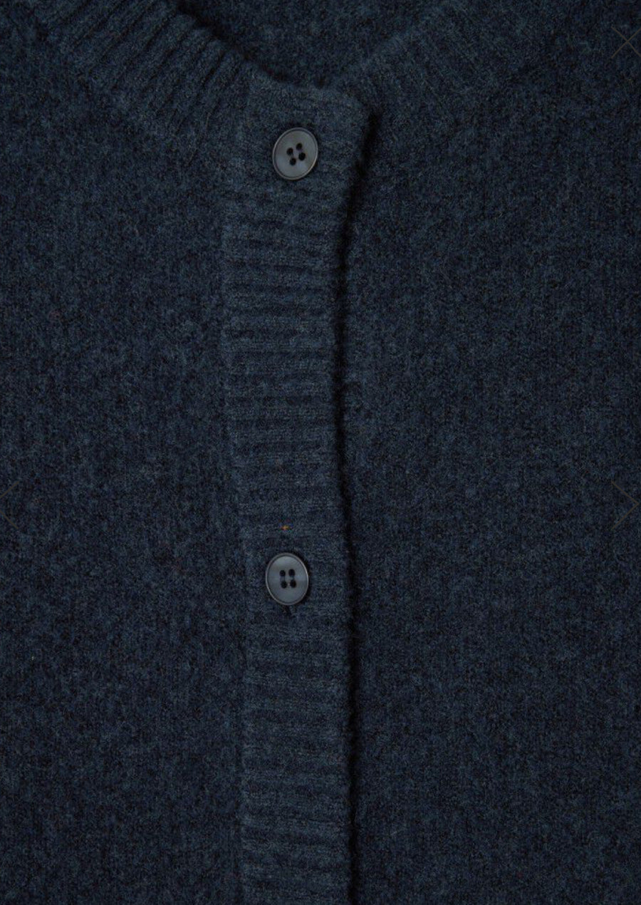 American Vintage Damsville Cardigan - Blue Black Melange