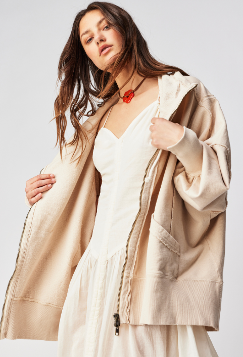 Free People Camden Hoodie - Sand