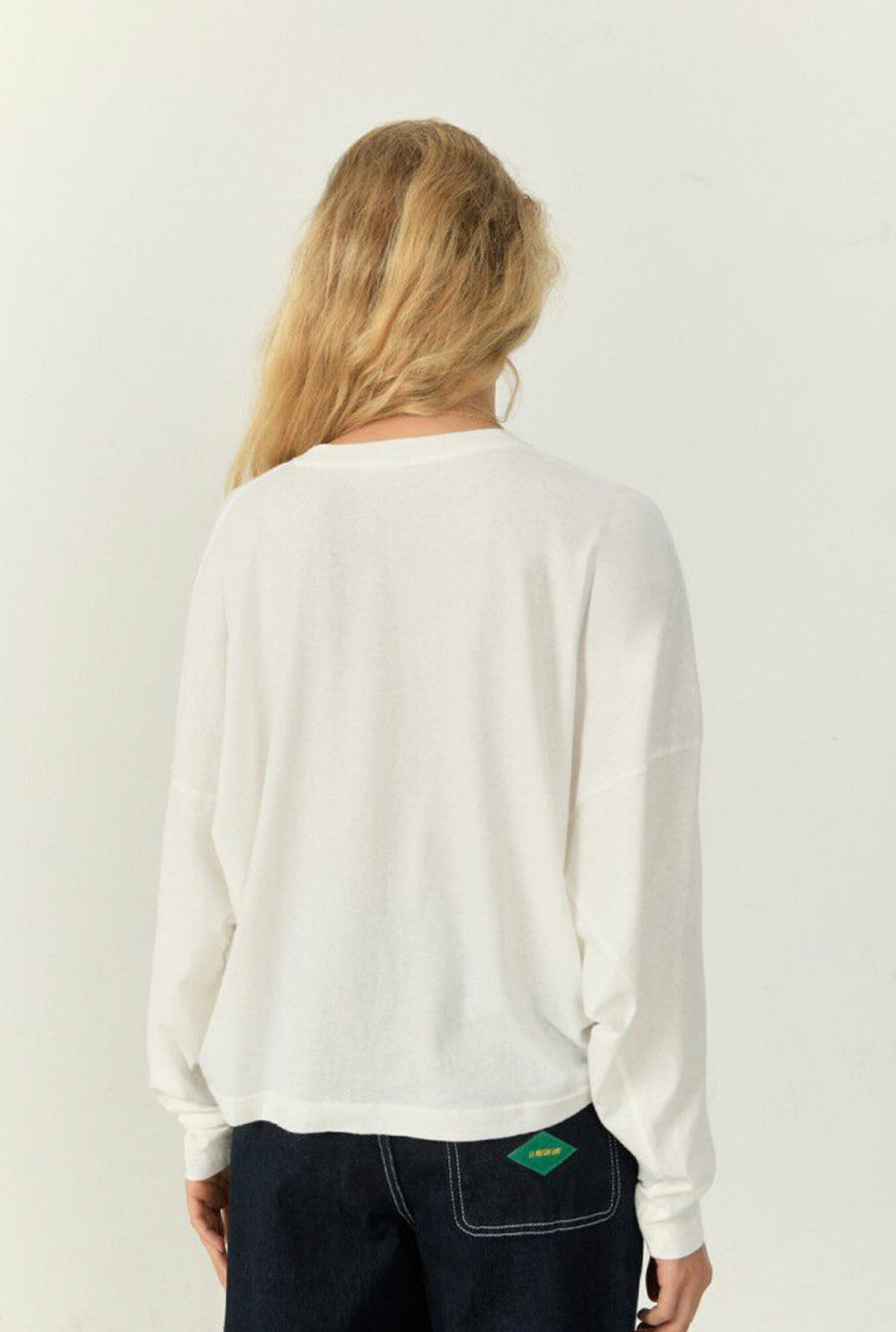 American Vintage Aksun Round neck Long Sleeve - White