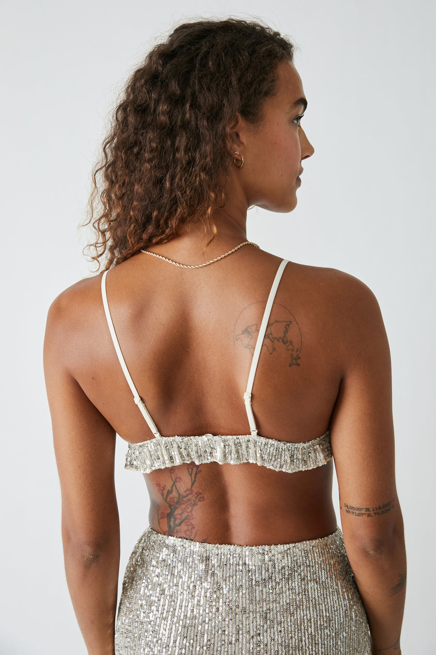 Free People Gold Rush Bralette - Silver Combo