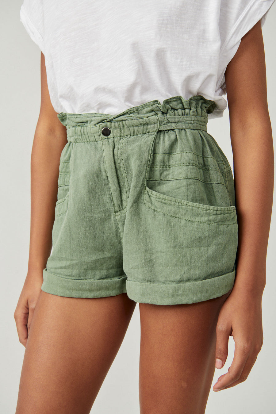 Free People Topanga Short - Oil Green FINAL SALE