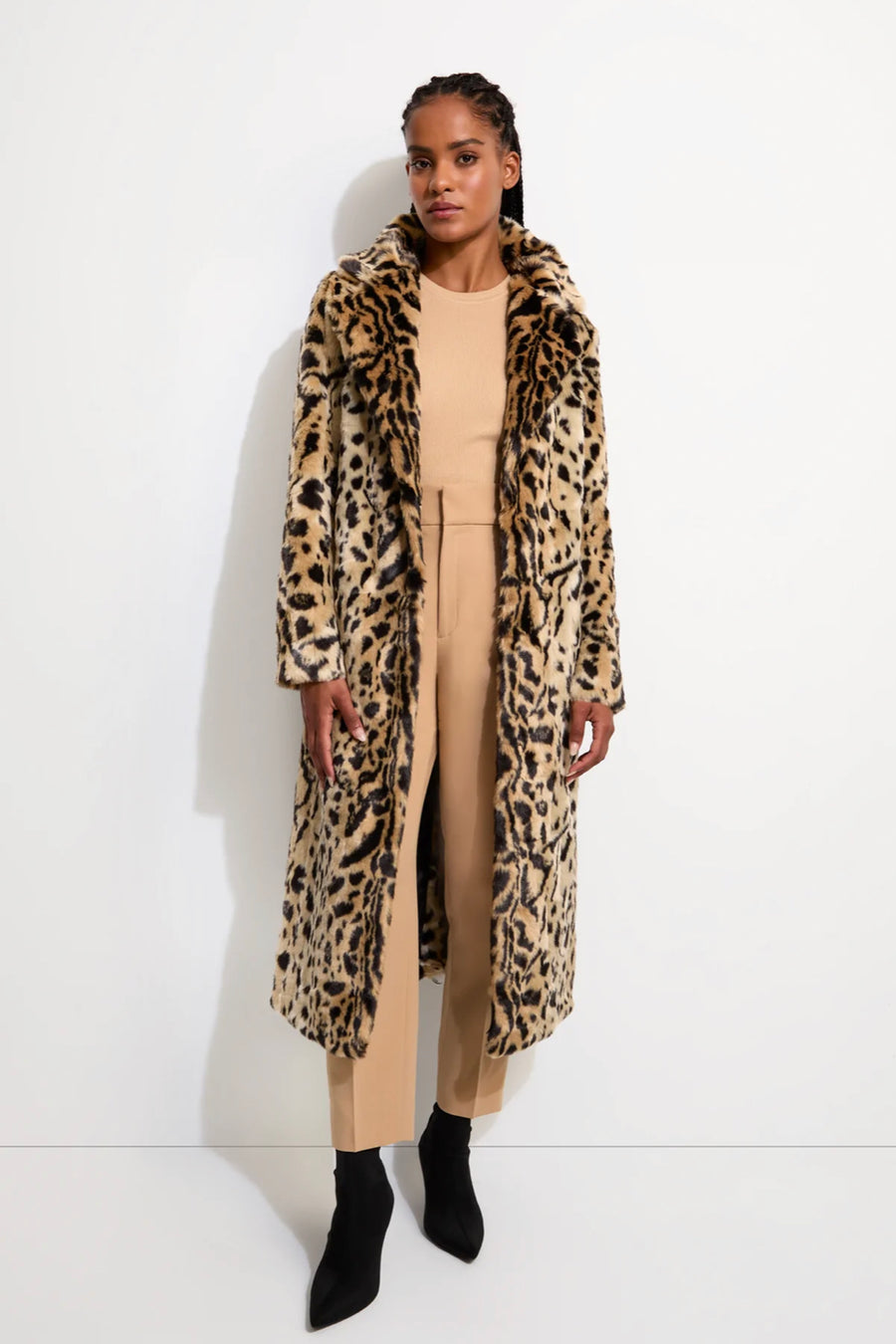 Unreal Fur The Long Song Coat - Leopard