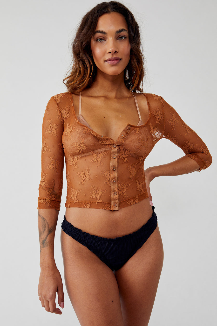 Free People Lost In Lace - Bright Cider