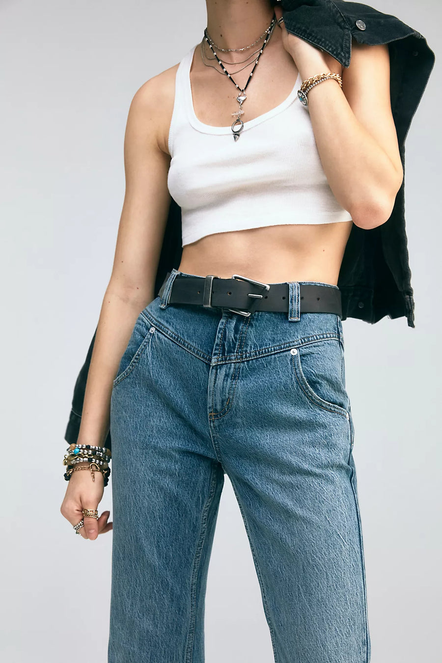 Free People WTF Getty Leather Belt