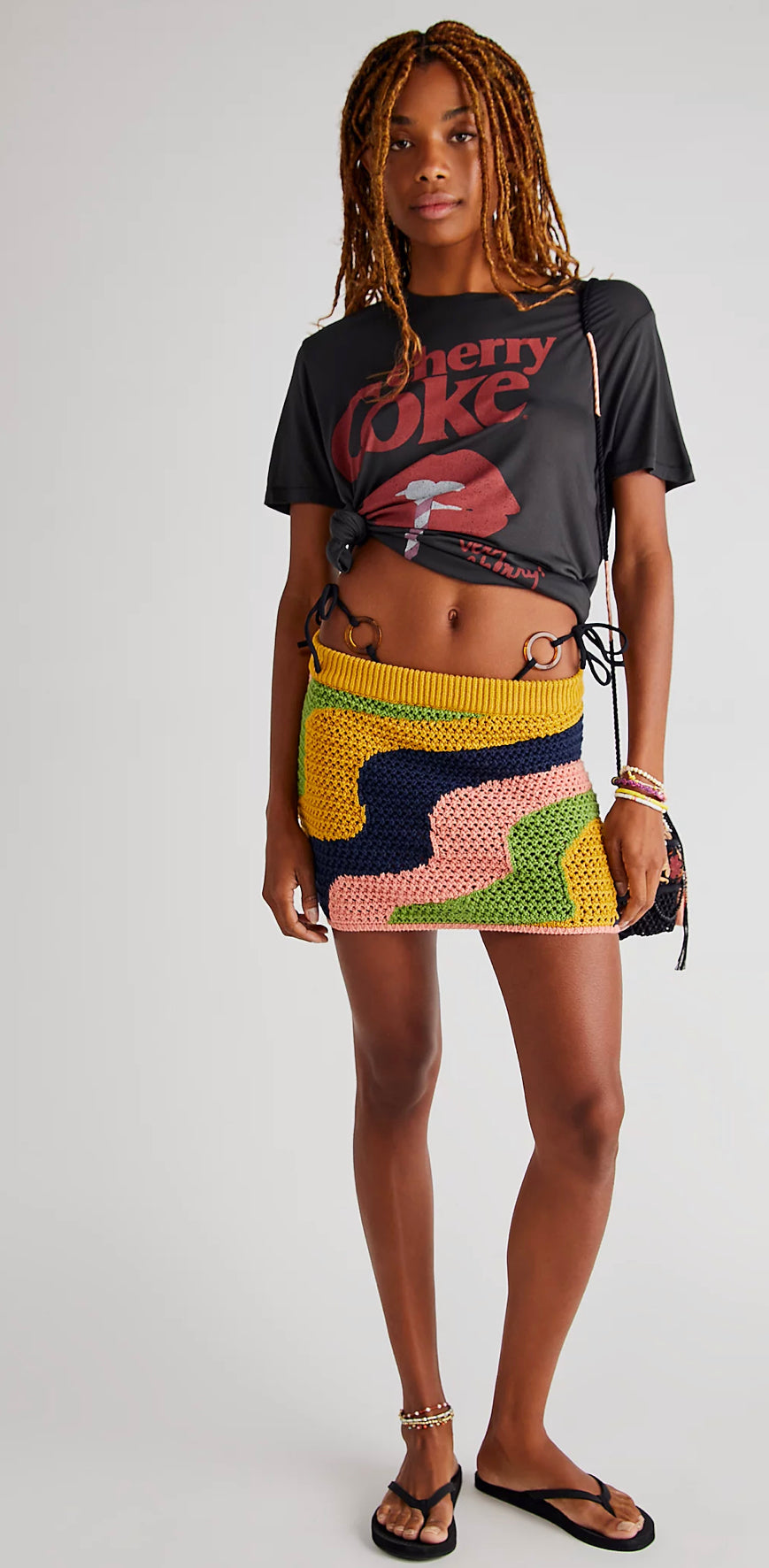 Free People Mila Crochet Mini Skirt FINAL SALE