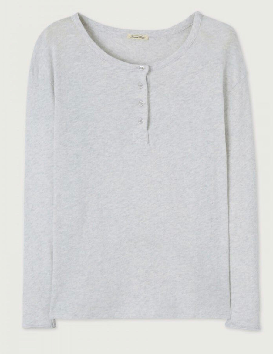American Vintage Sonoma Henley - Arctic Melange