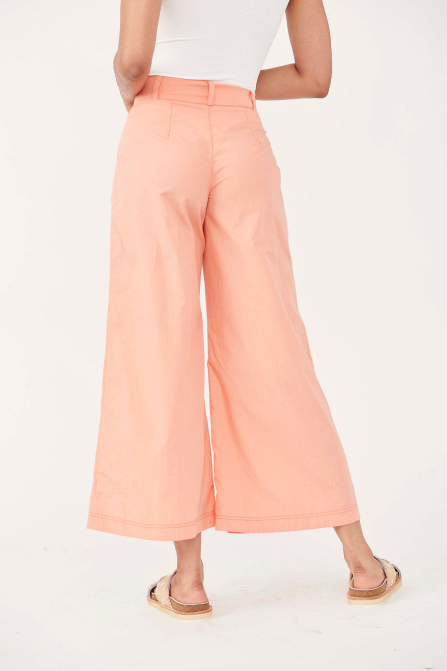 Free People Menorca Cropped Solid Pant FINAL SALE