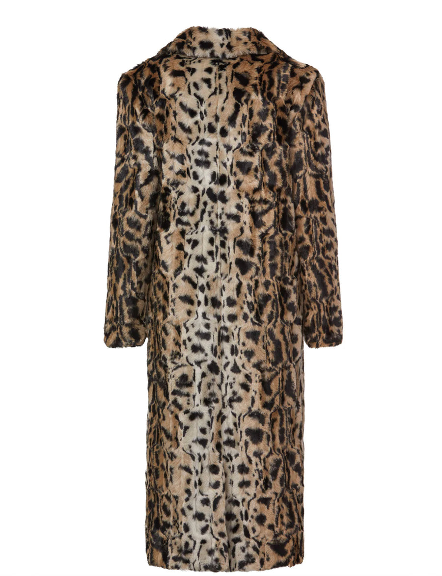 Unreal Fur The Long Song Coat - Leopard