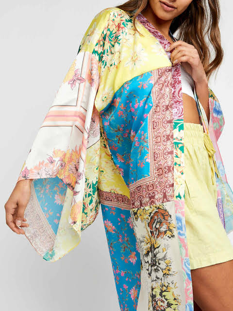 Free People Patched With Love Kimono