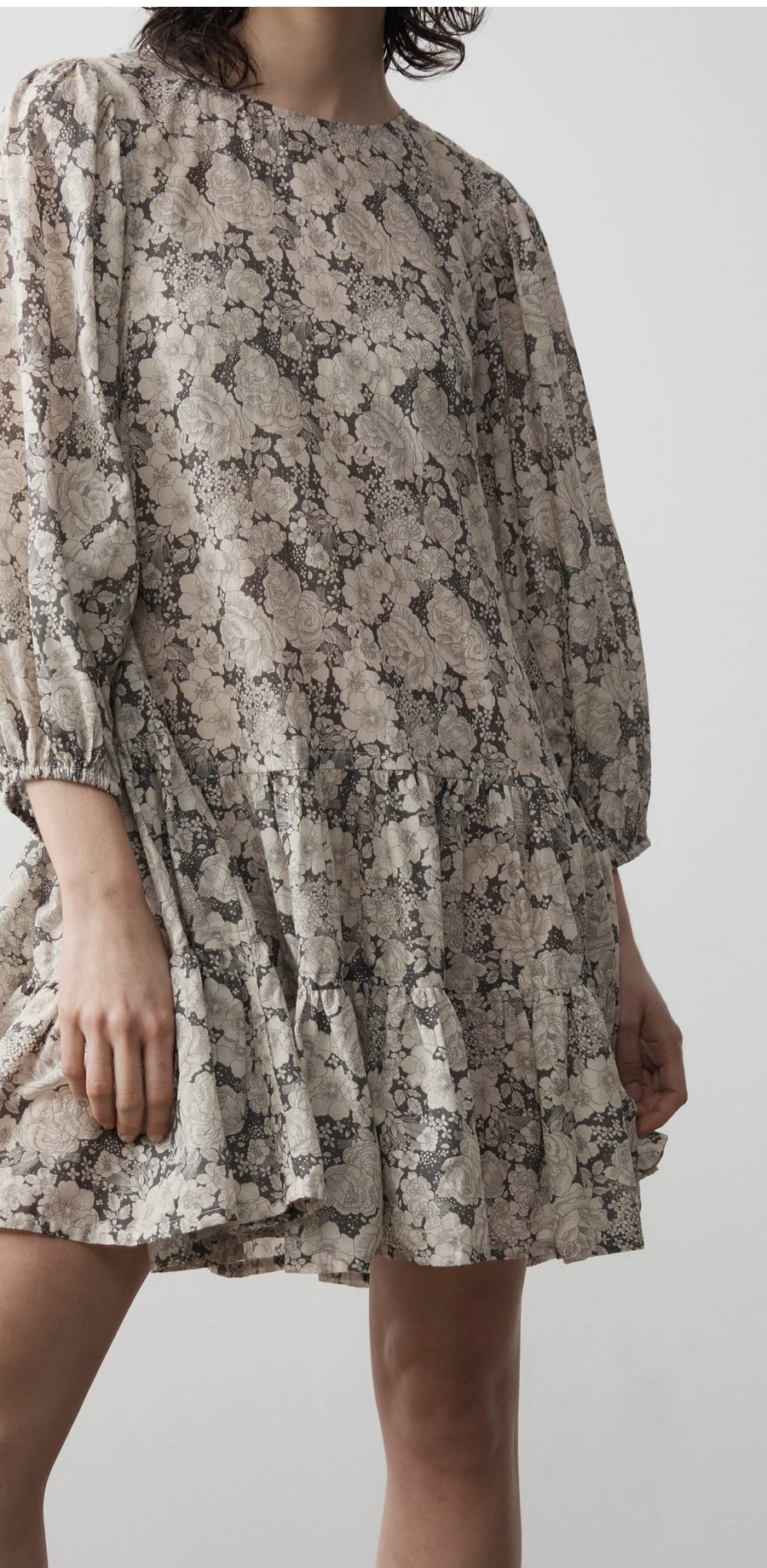 Soleiluna Floating Mini Dress Vintage Blooms FINAL SALE