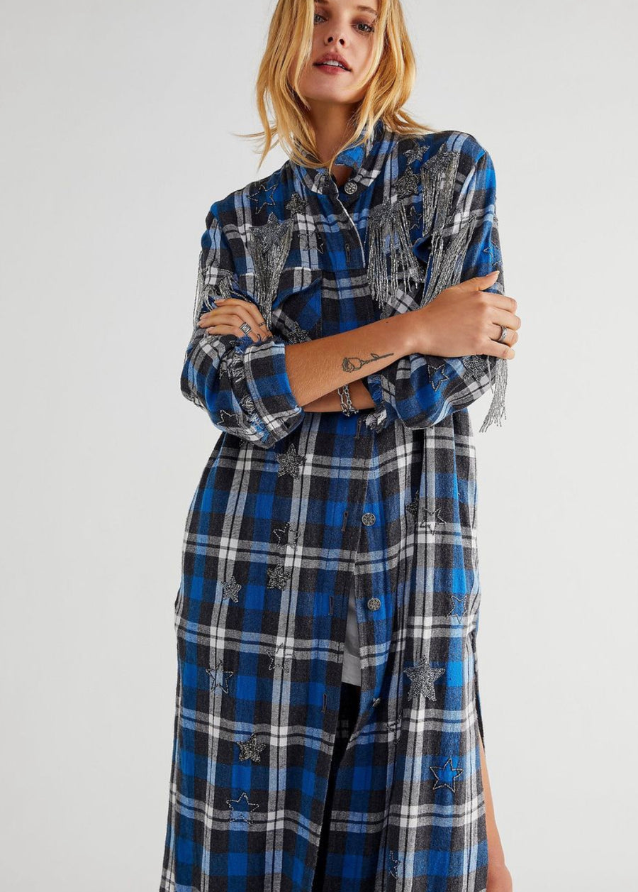 Free People Heavenly Plaid Jacket
